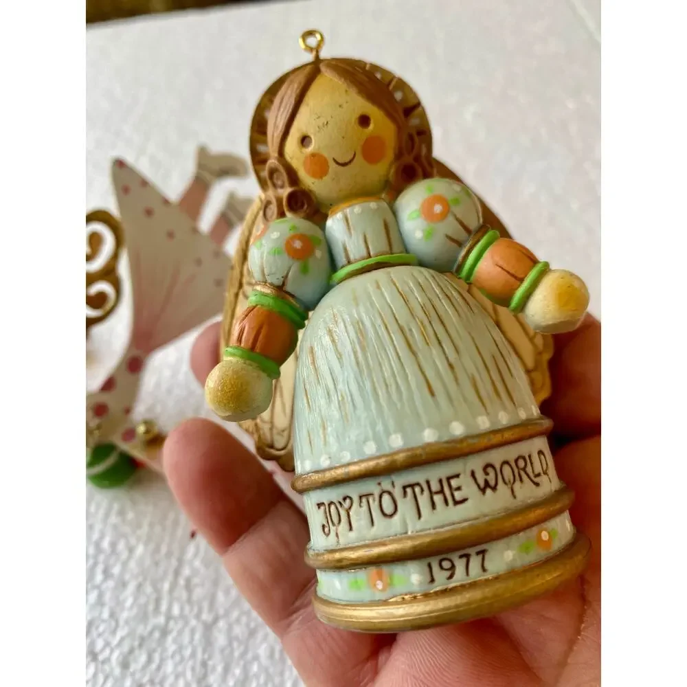 whimsical tennis player Karen Rossi Silvestri vintage 1977 Hallmark Angel